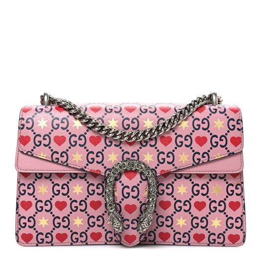Calfskin Valentine's Day Exclusive Small Dionysus Bag Pink