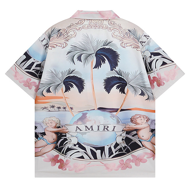 AMRI Men's Cherub Silk Shirt/Short/Suit