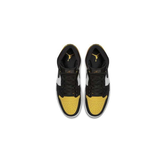 Air Jordan 1 Mid Yellow Toe Black