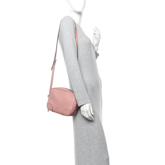 Soft Microguccissima Mini Bree Messenger Bag Soft Pink